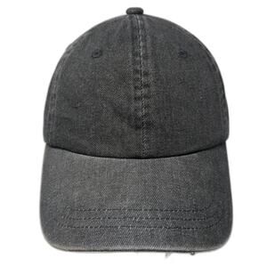 Universal Thread Baseball Cap Gray One Size Denim Slideback Blank Plain Hat